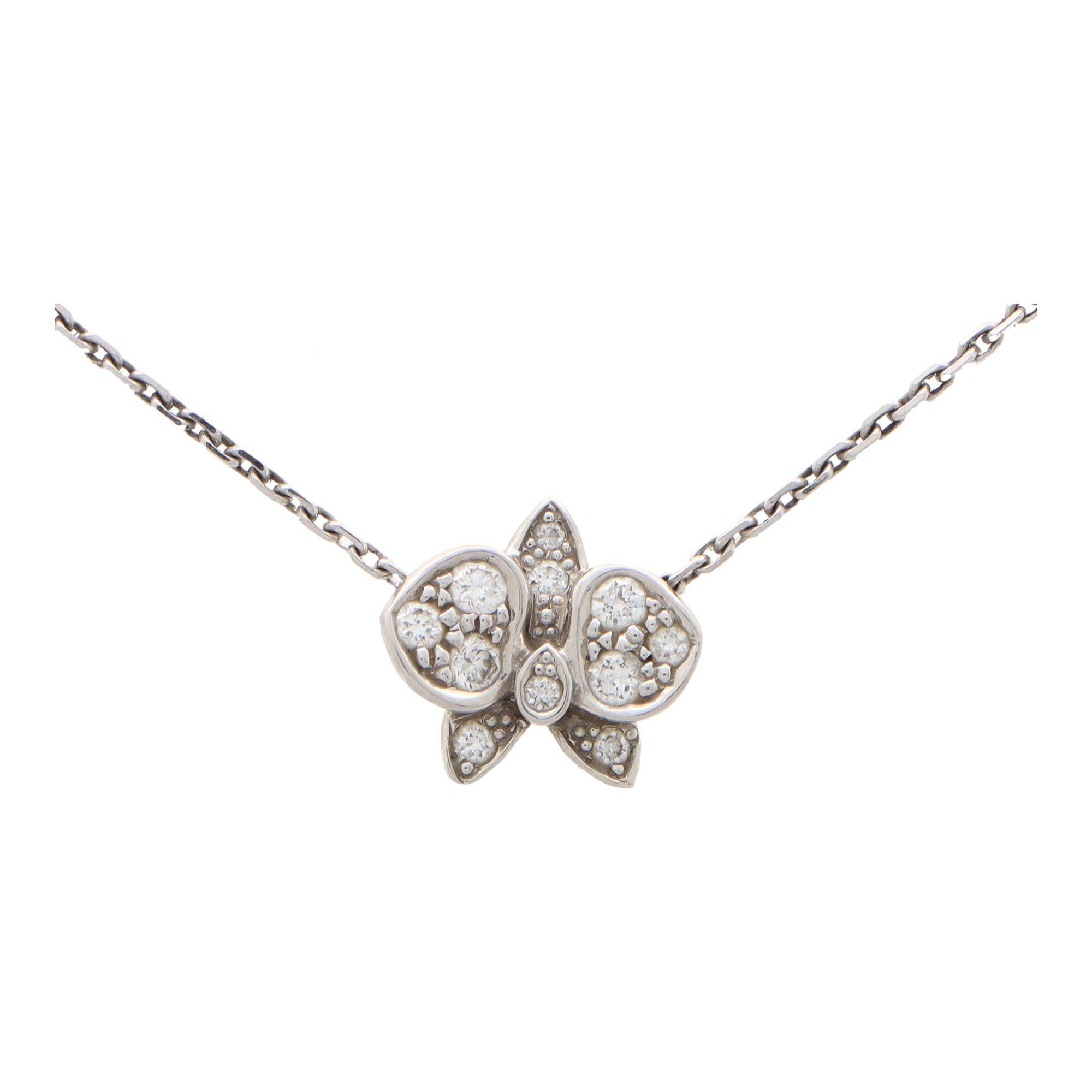 white orchid necklace