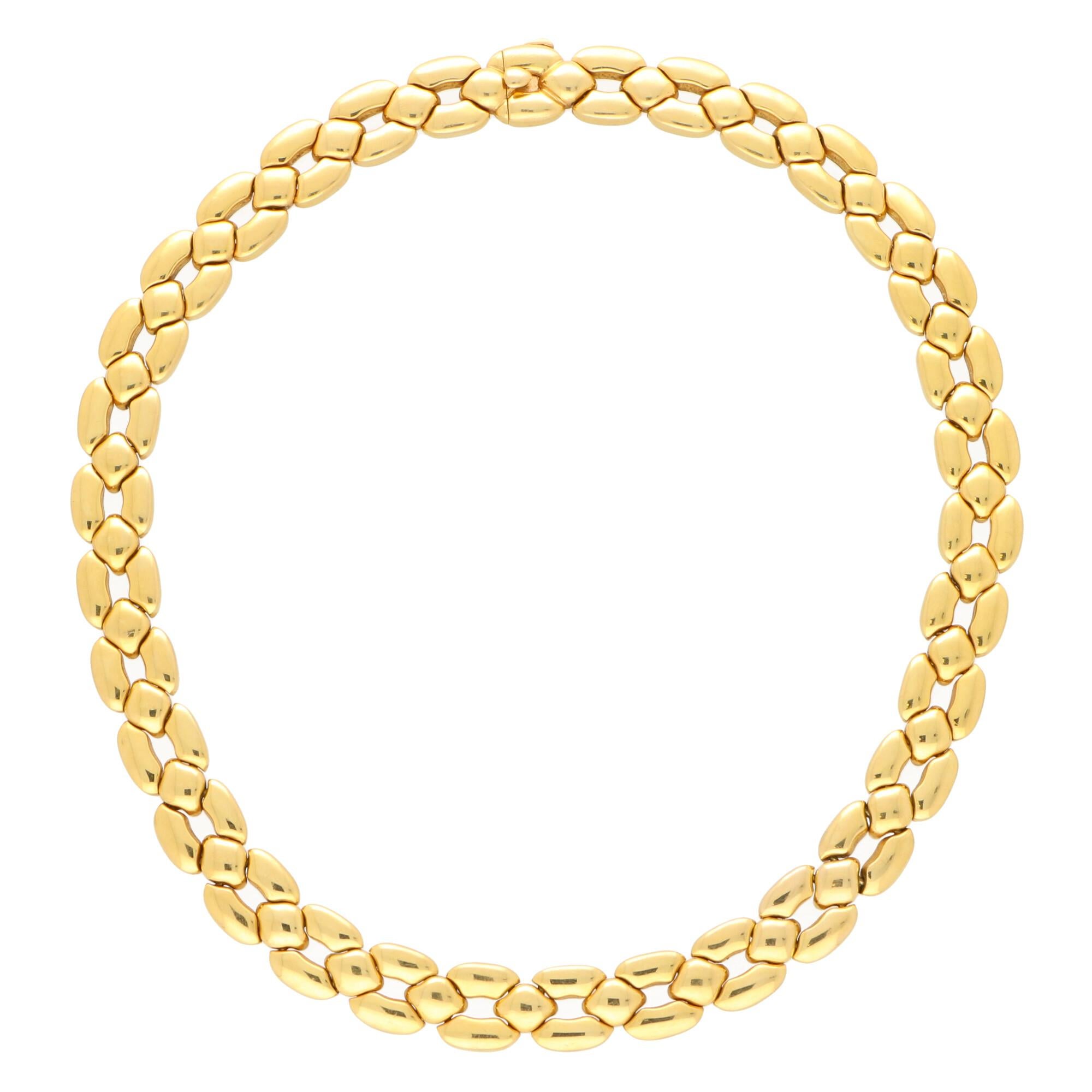 honeycomb necklace gold