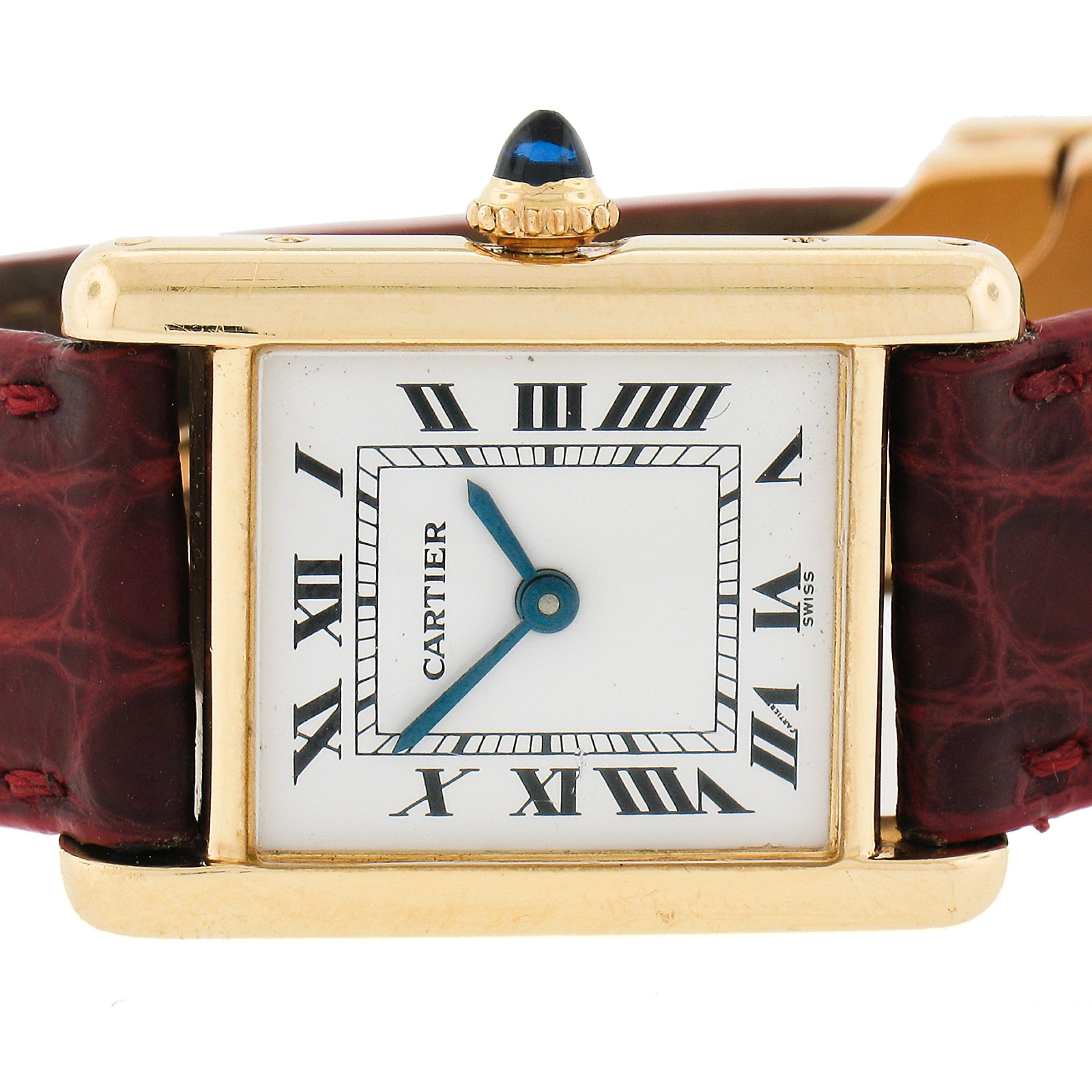 vintage cartier tank gold