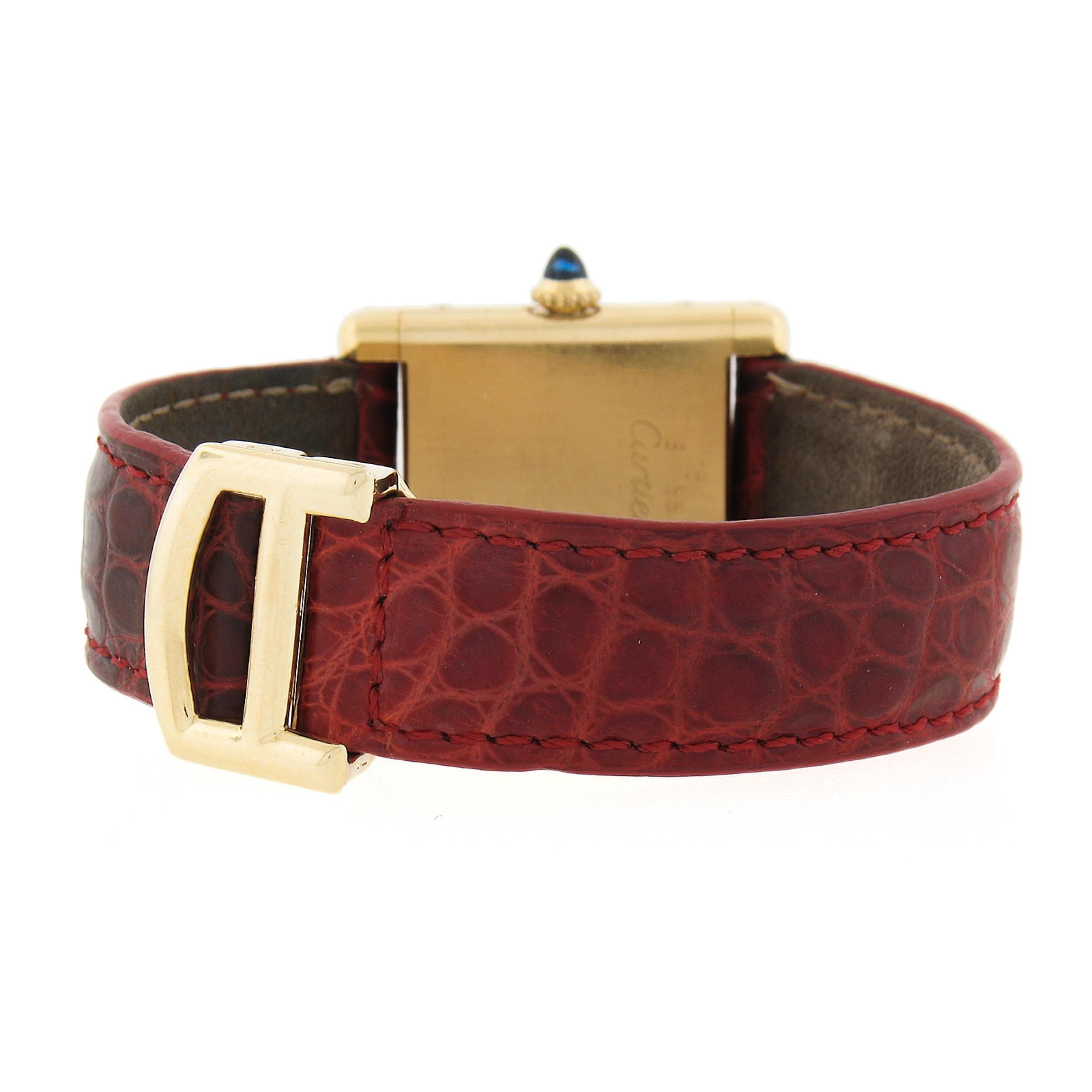 vintage cartier tank gold