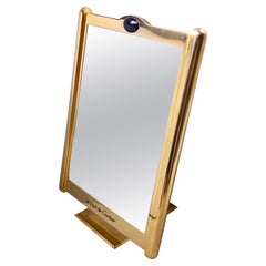 Retro Cartier Classic Tank Pivotal Axis Table Mirror Gold-Plated, 1970