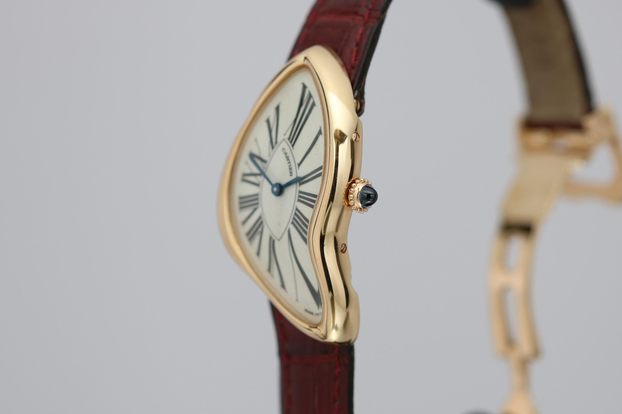 cartier crash watch vintage