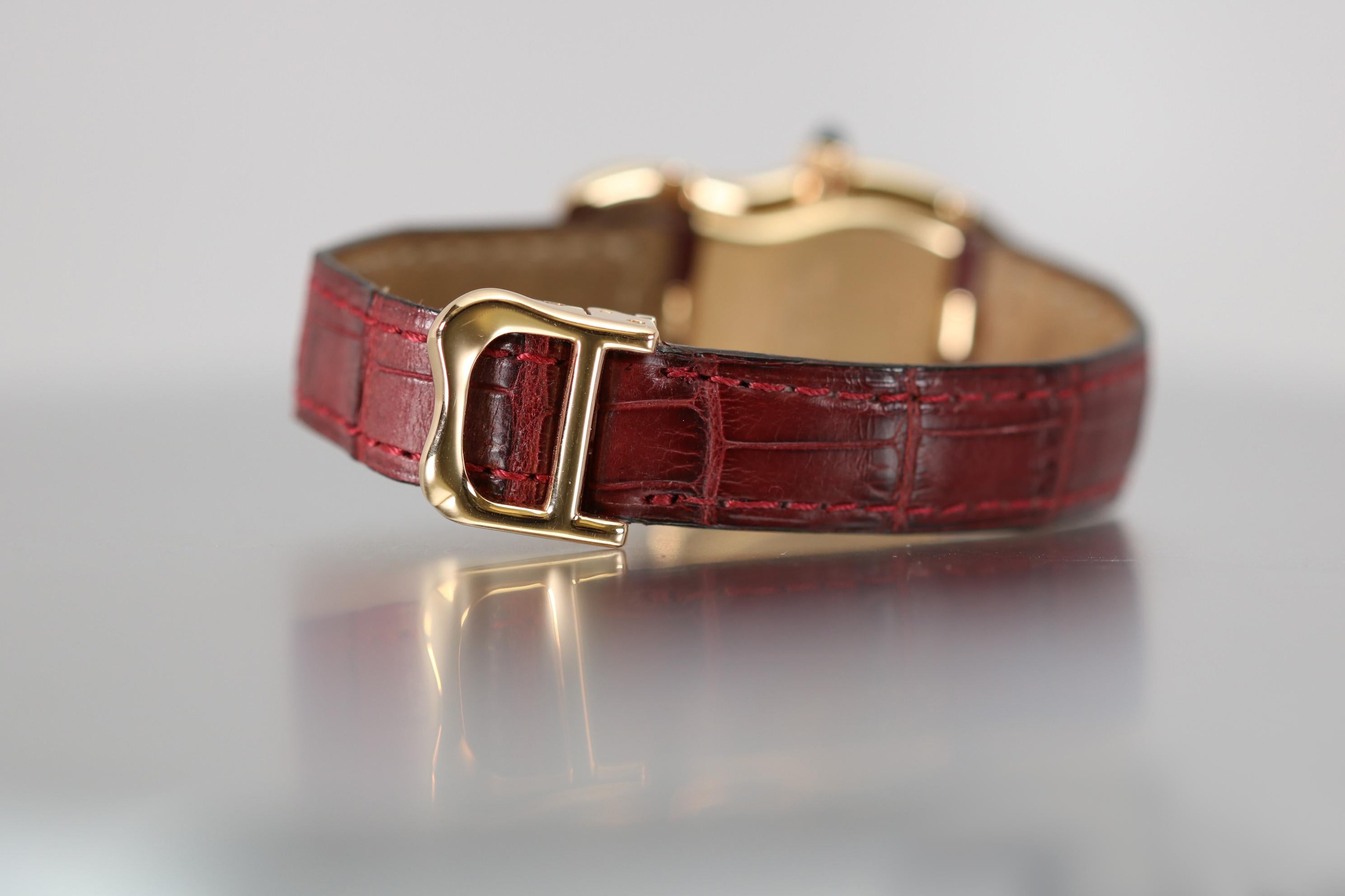 Vintage Cartier France Crash 18 Karat Rose Gold Watch circa 1993 1