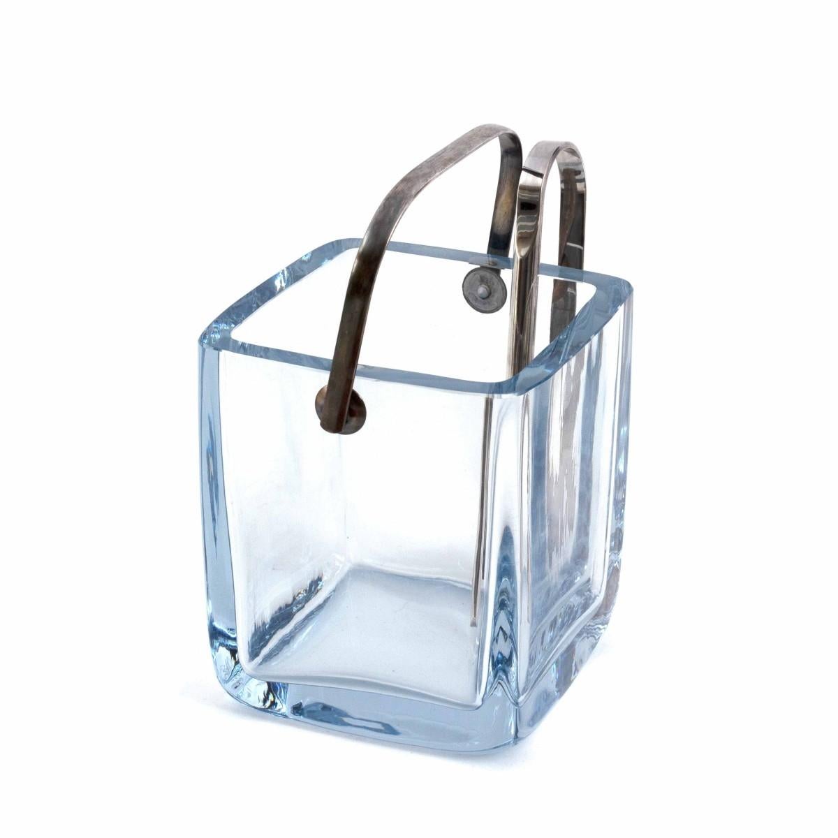 Mid-Century Modern Vintage Cartier Crystal Ice Bucket, 1960s