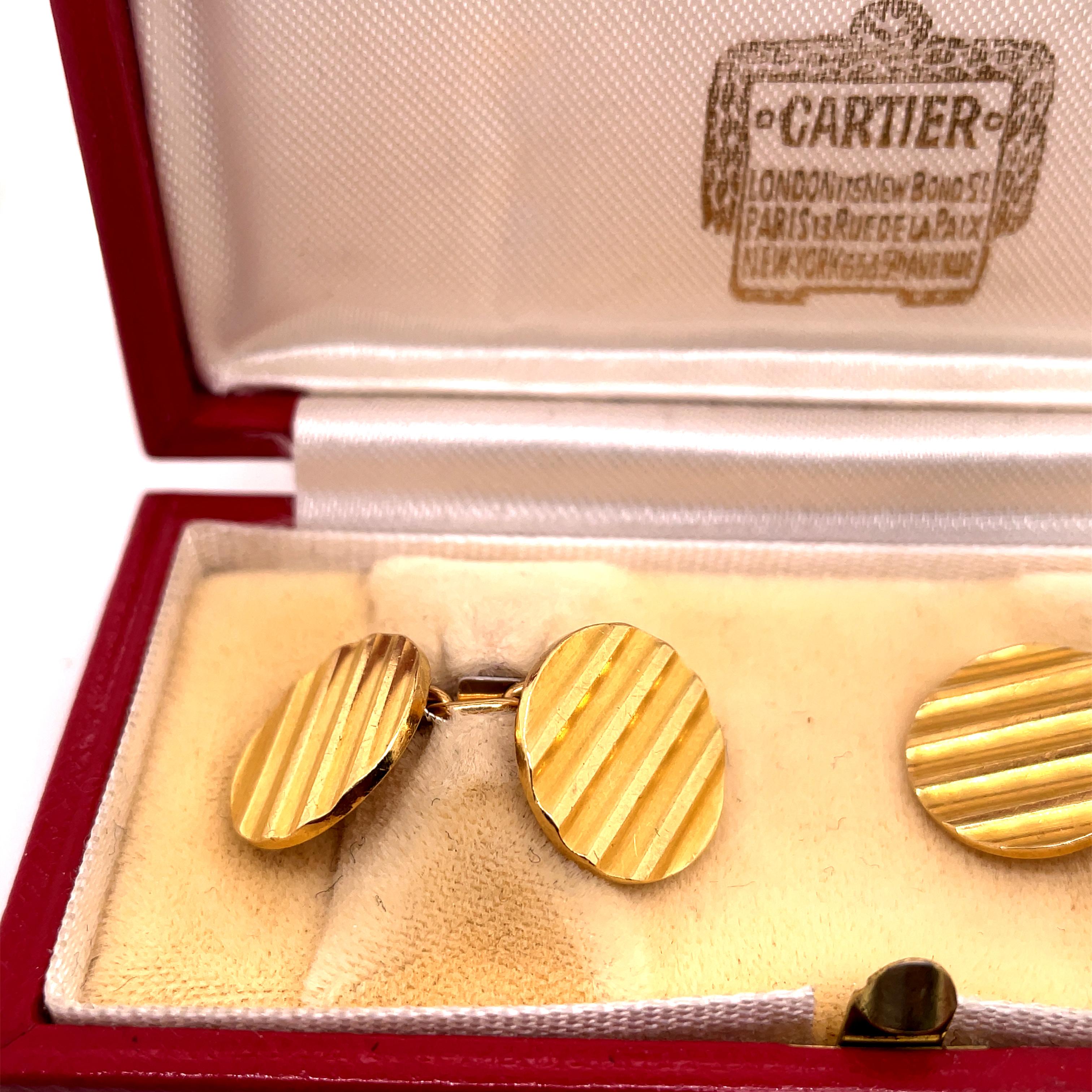 cartier cufflinks vintage