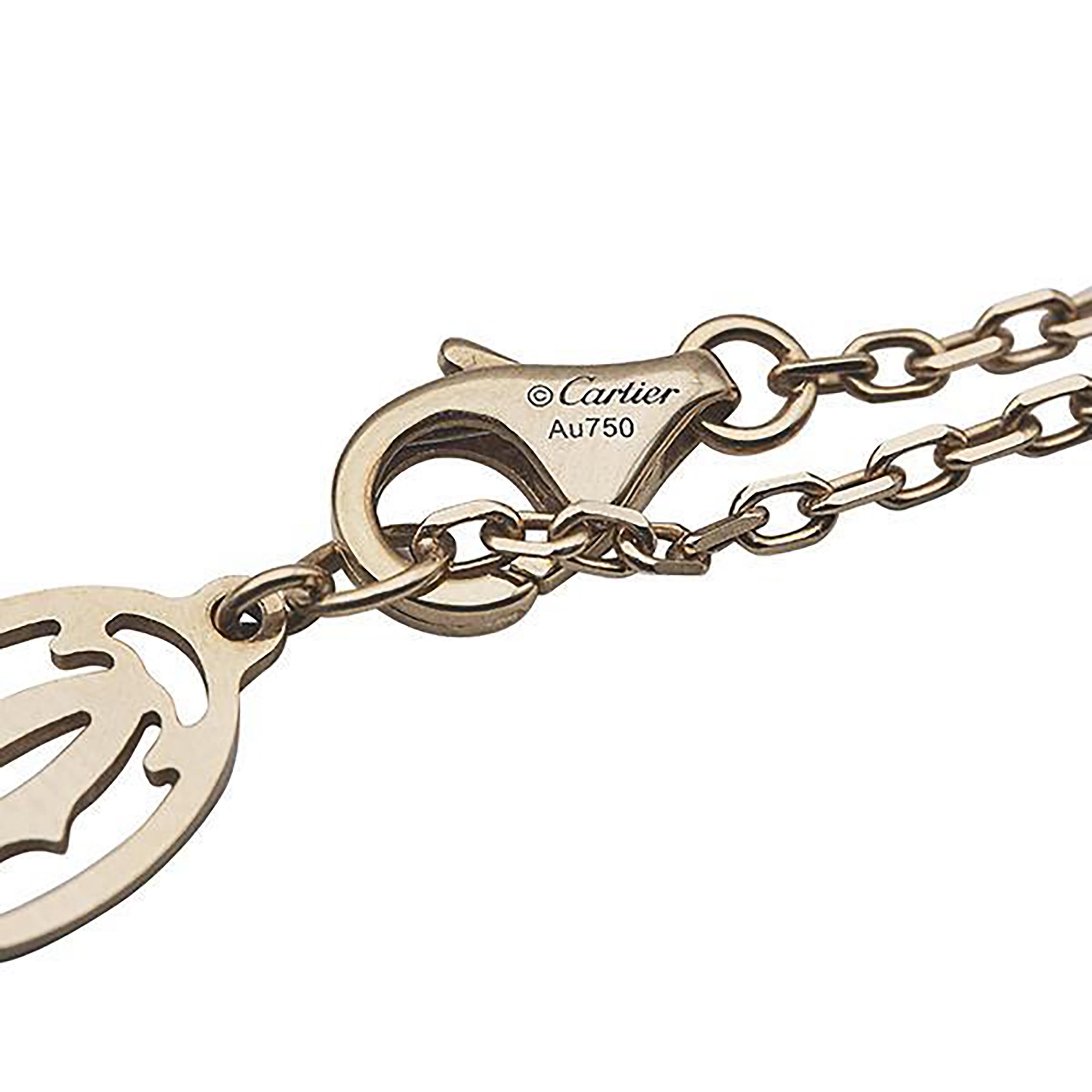 Modern Vintage Cartier d’Amour 18K Rose Gold Diamond Bracelet For Sale