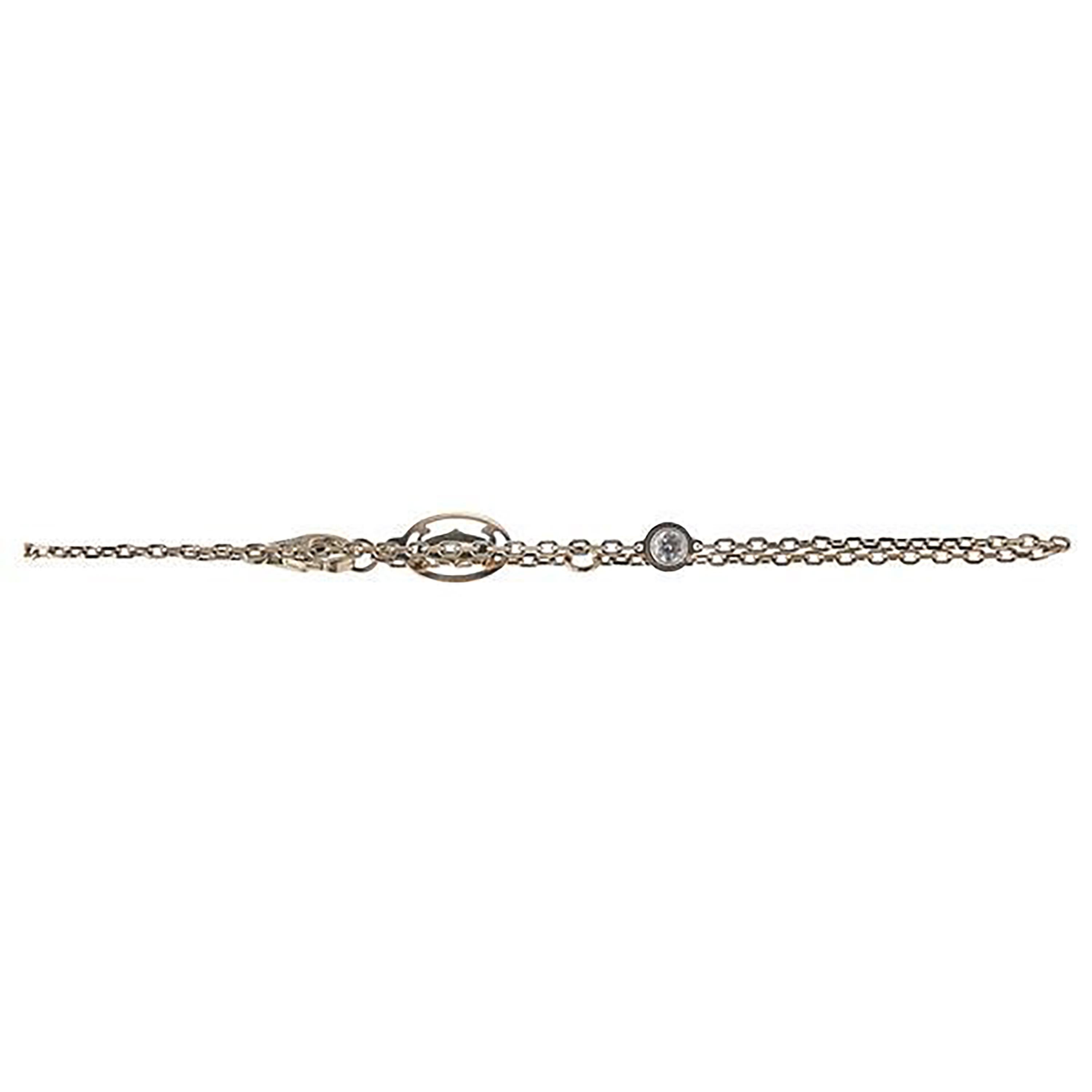 Vintage Cartier d’Amour 18K Rose Gold Diamond Bracelet For Sale 1