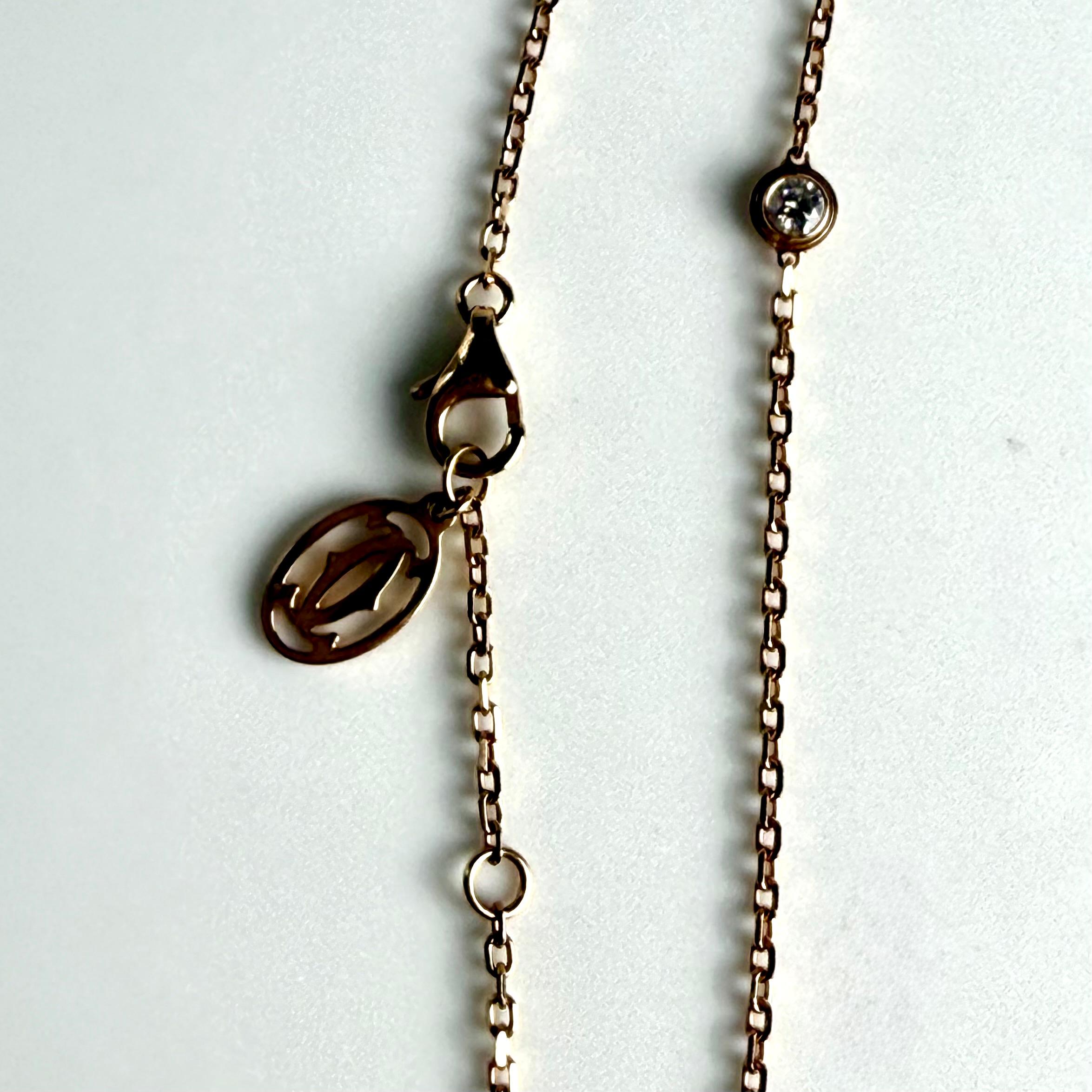 Vintage Cartier d’Amour 18K Rose Gold Diamond Bracelet For Sale 5