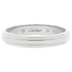 Vintage Cartier d'Amour Band Ring in Platinum, Size 54