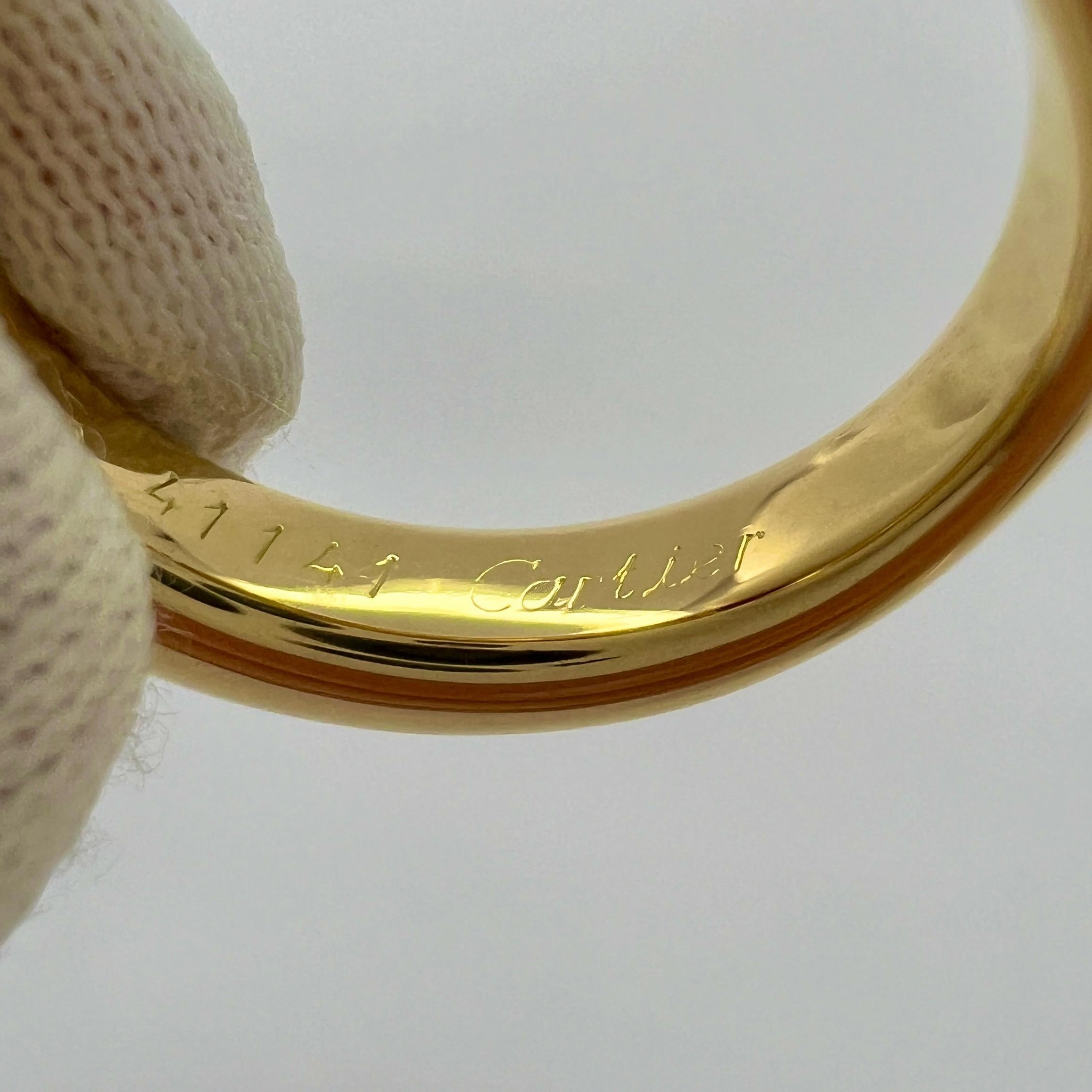 Ovaler Solitär-Ring von Cartier, Tiefroter Rubin Ellipsen 18k Gelbgold, 50 US5, Vintage 3