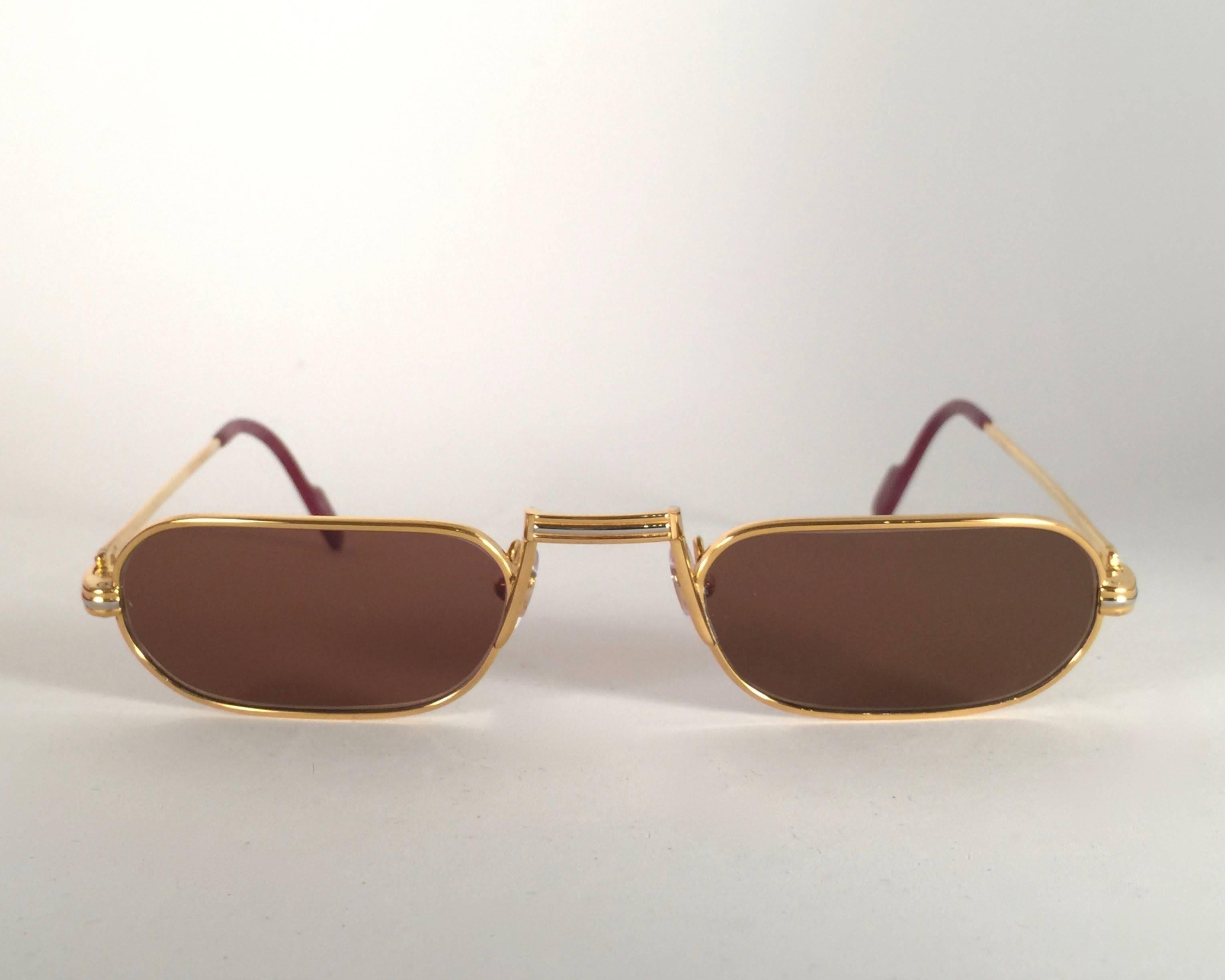 da uomo o donna Occhiali da sole vintage Cartier Demilune Vendome Medium Reading France in vendita