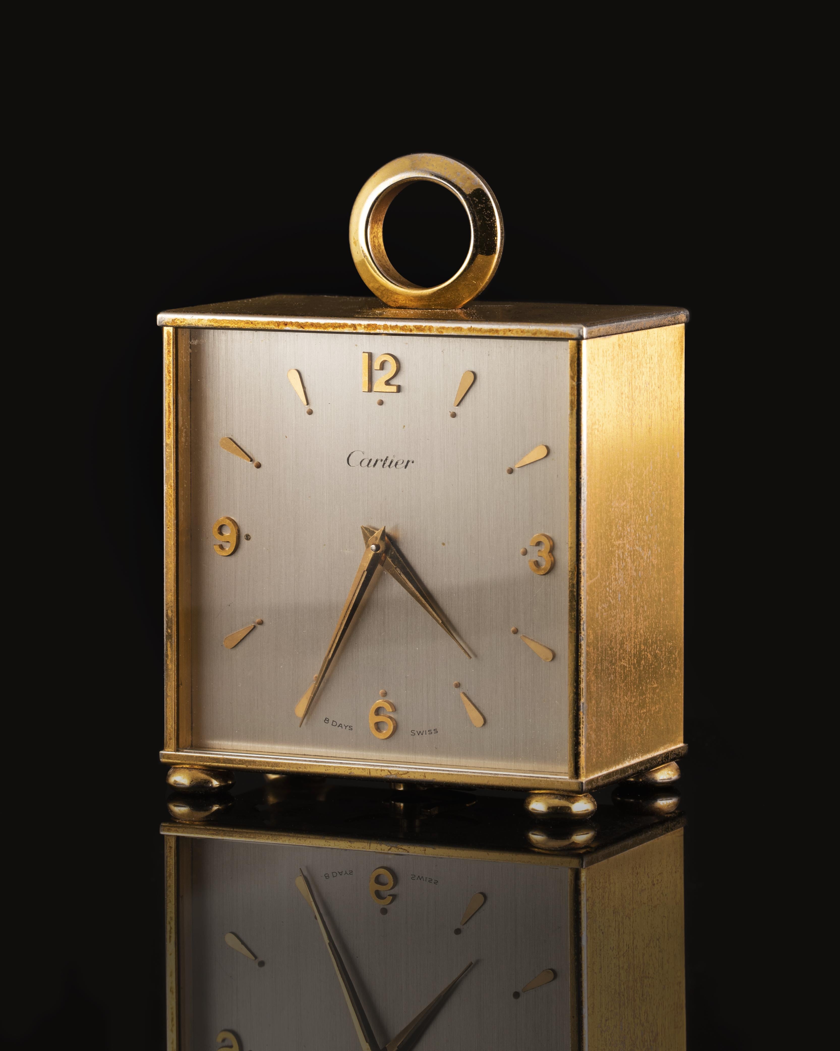 vintage cartier clock