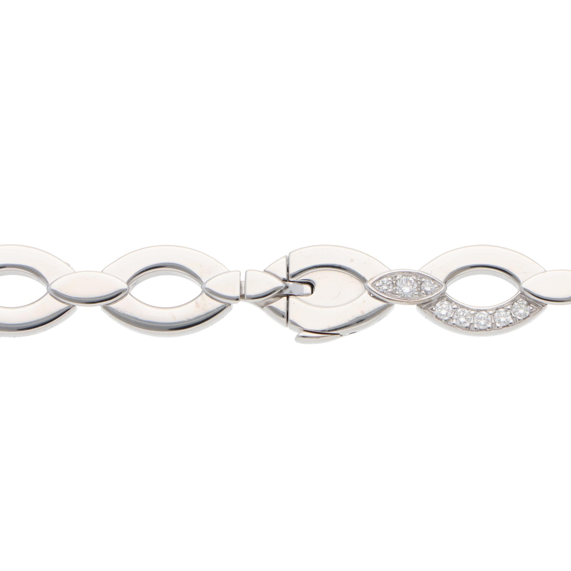 Brilliant Cut Vintage Cartier Diadea Diamond Necklace in White Gold