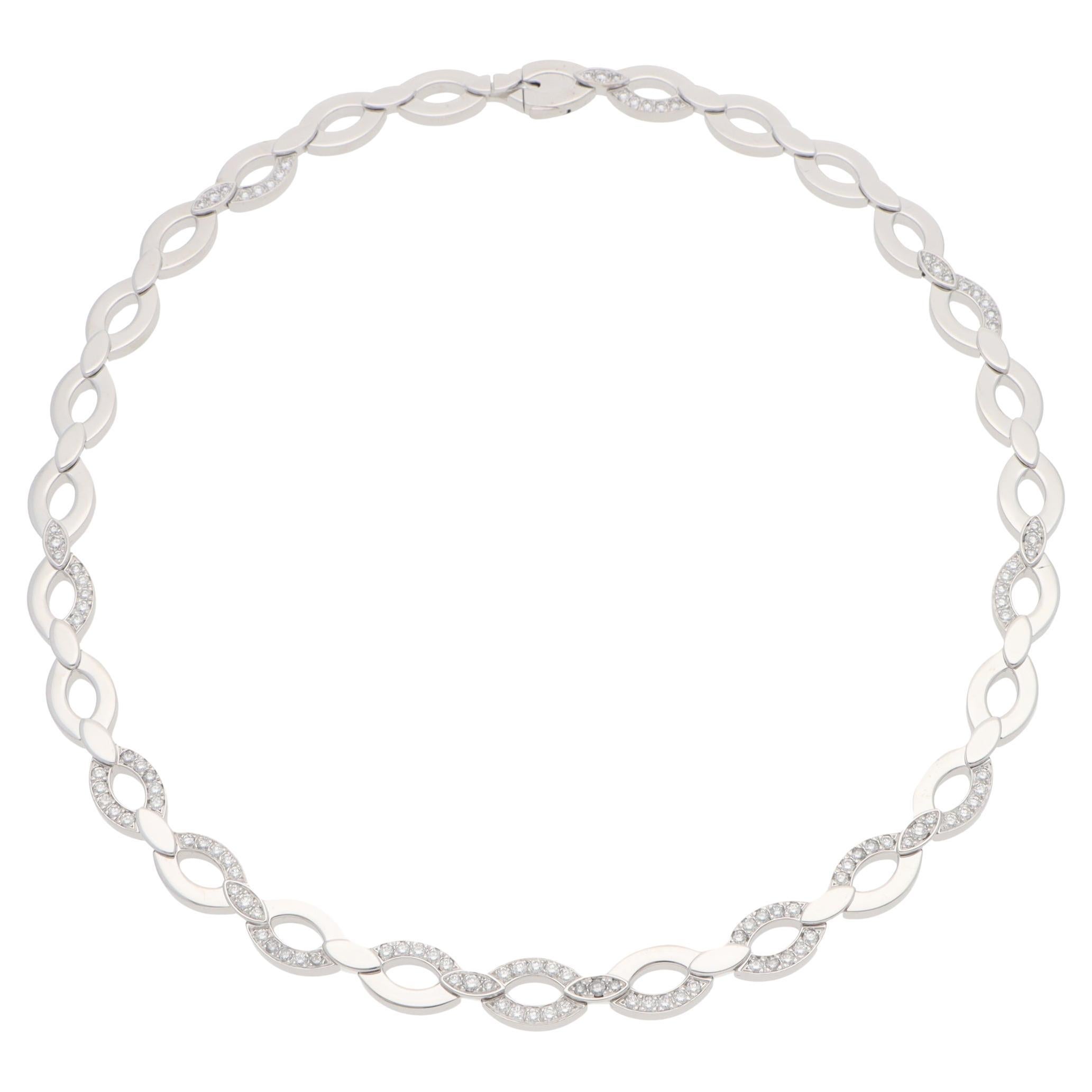 Vintage Cartier Diadea Diamond Necklace in White Gold