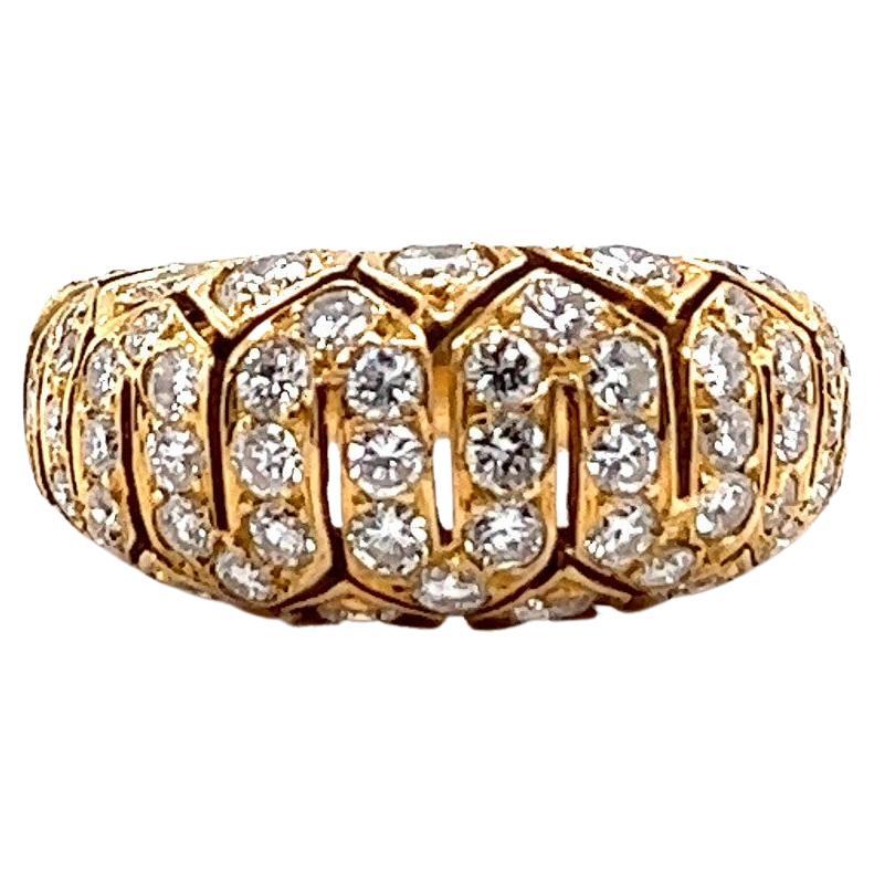Cartier: 18 Karat Gold Ring mit Diamanten
