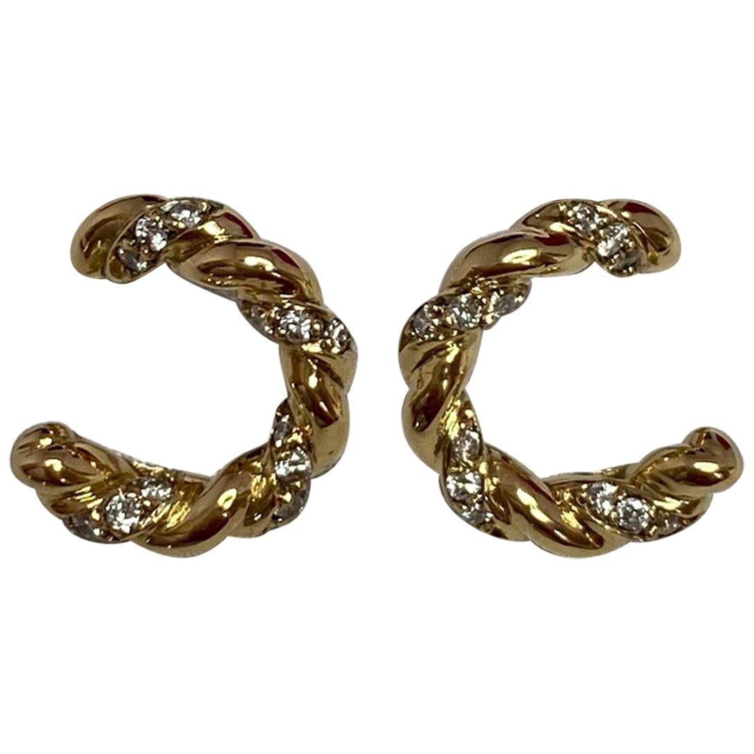 Cartier "Edelweiss Flowers" Paris Earrings at 1stDibs