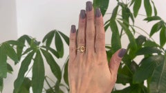 Vintage Cartier Diamond 18 Karat Yellow Gold Love Knot Ring