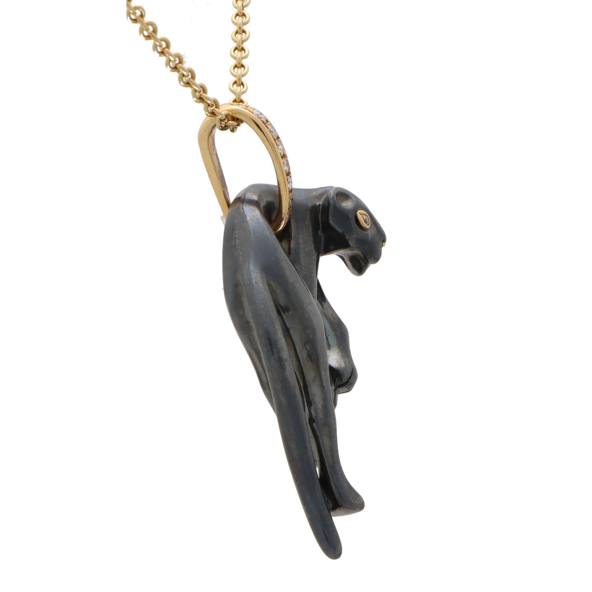 black panther pendant