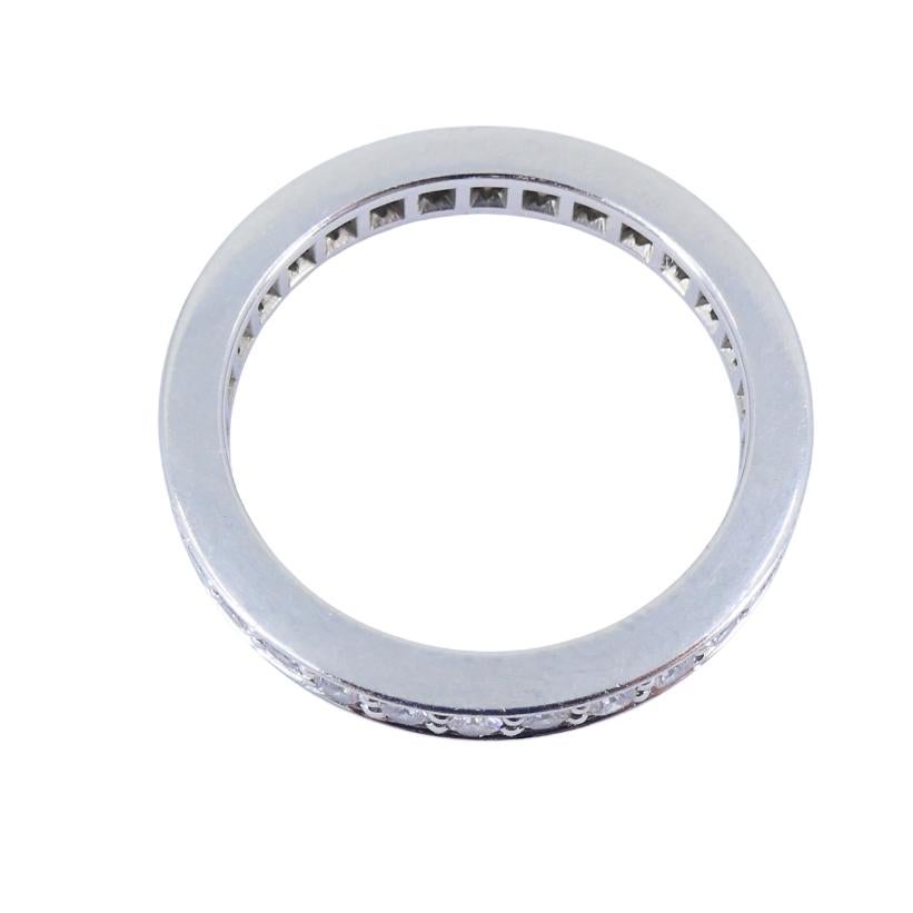Women's Vintage Cartier Diamond Band Platinum Size 4.5 (48) For Sale