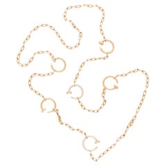 Vintage Cartier Diamond Juste Un Clou Necklace in 18k Rose Gold