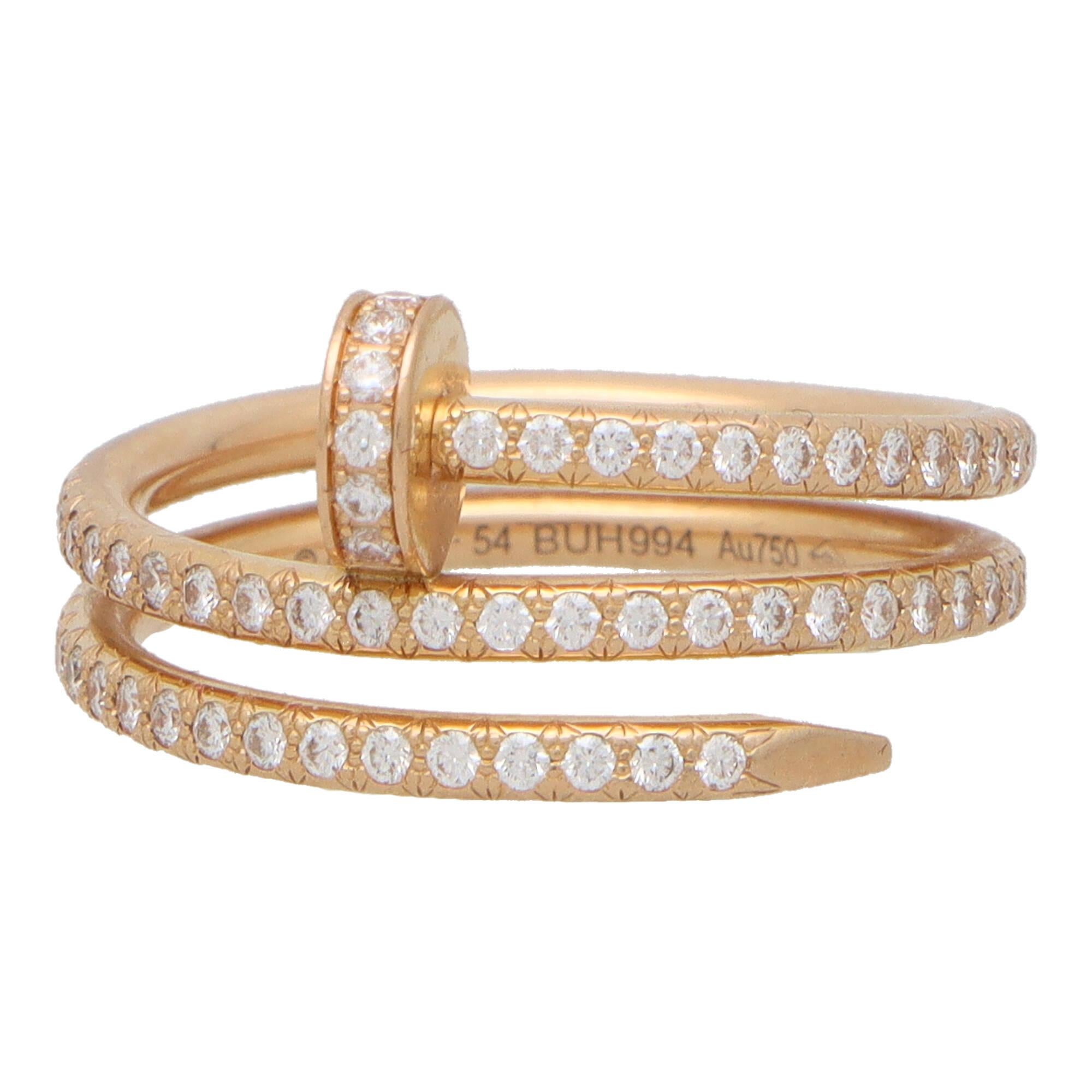 Ring in the style of Cartier Juste Un Clou (nail) without stones buy from  28065 грн | EliteGold