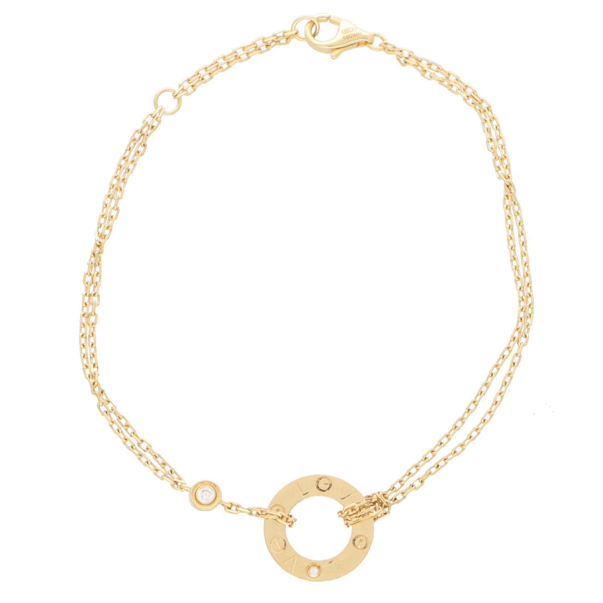 cartier love chain bracelet