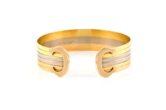 Vintage Cartier Double C de Cartier Decor Trinity Bracelet