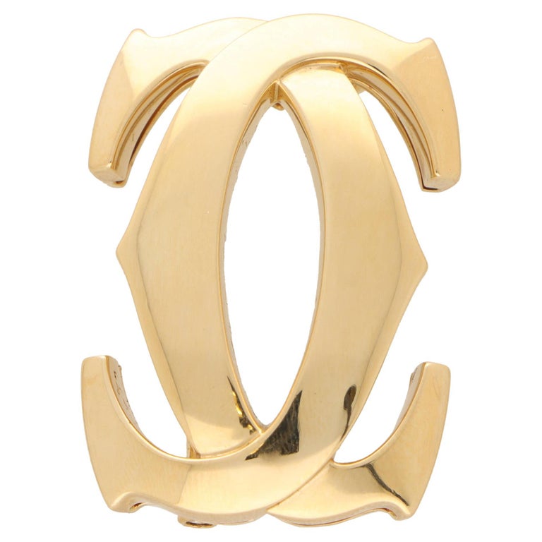 BNIB Authentic CHANEL Gold-Tone Metal CC Logo Brooch with Crystals