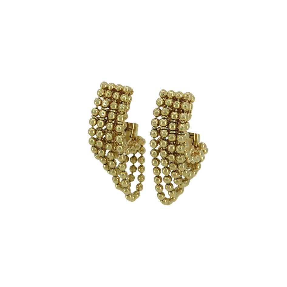 Vintage Cartier Draperie-Ohrringe aus 18 Karat Gold im Zustand „Hervorragend“ in Beverly Hills, CA