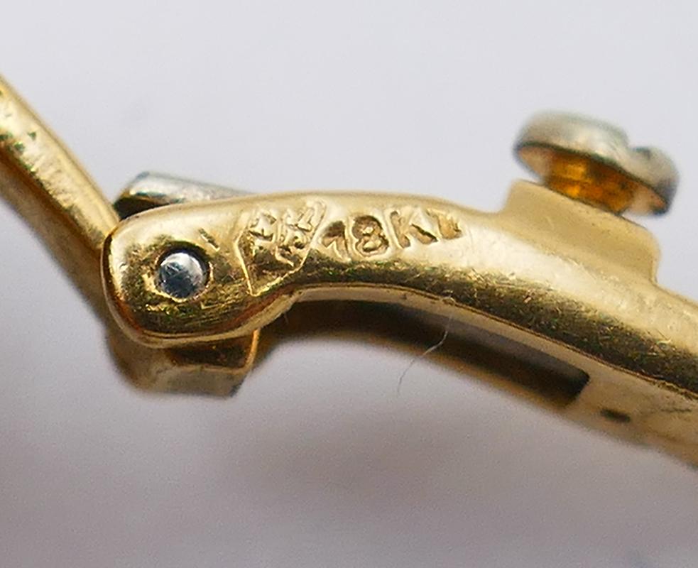Vintage Cartier Ohrringe 18k Gold Clip-On Estate Jewelry im Angebot 5