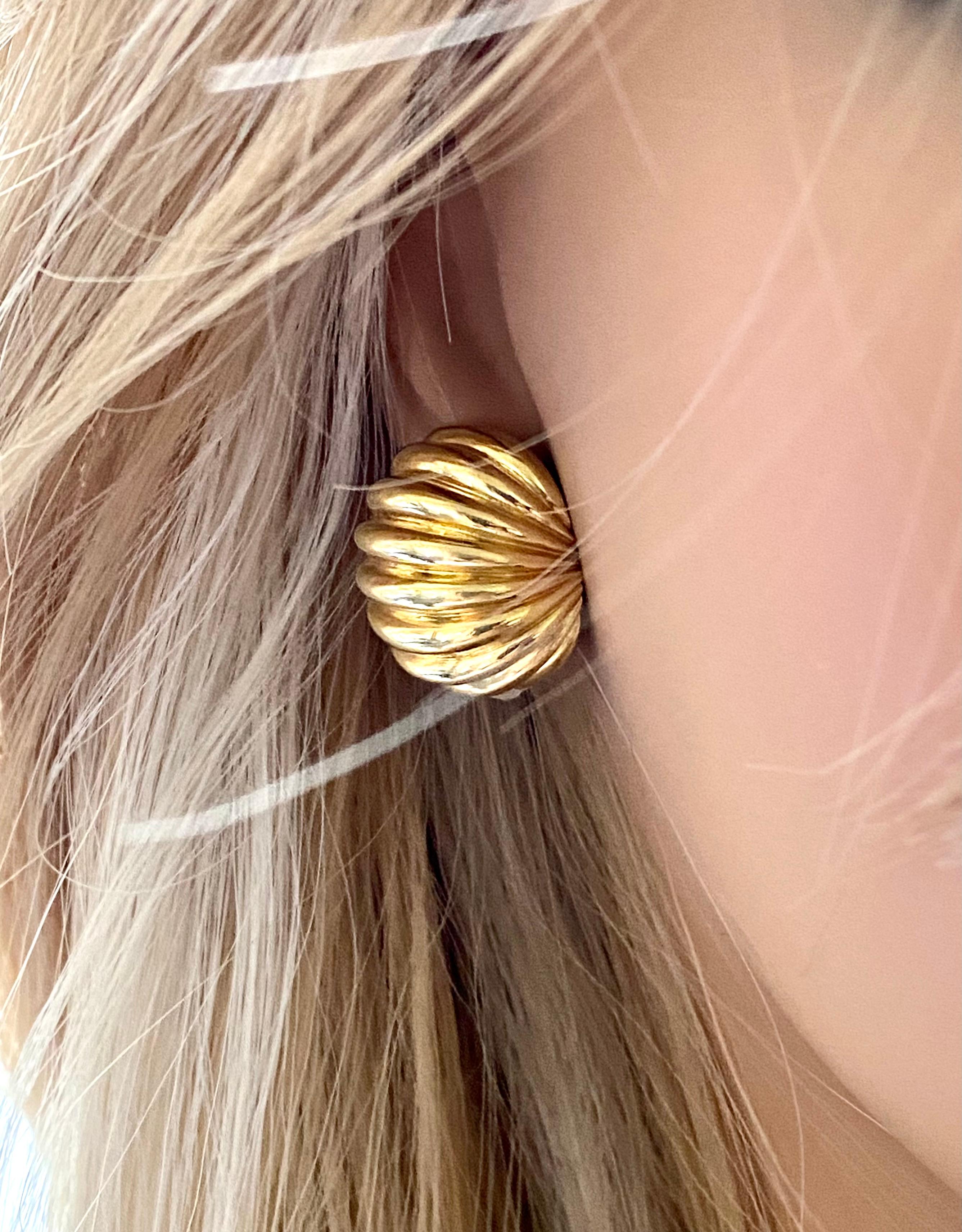 cartier gold earrings vintage