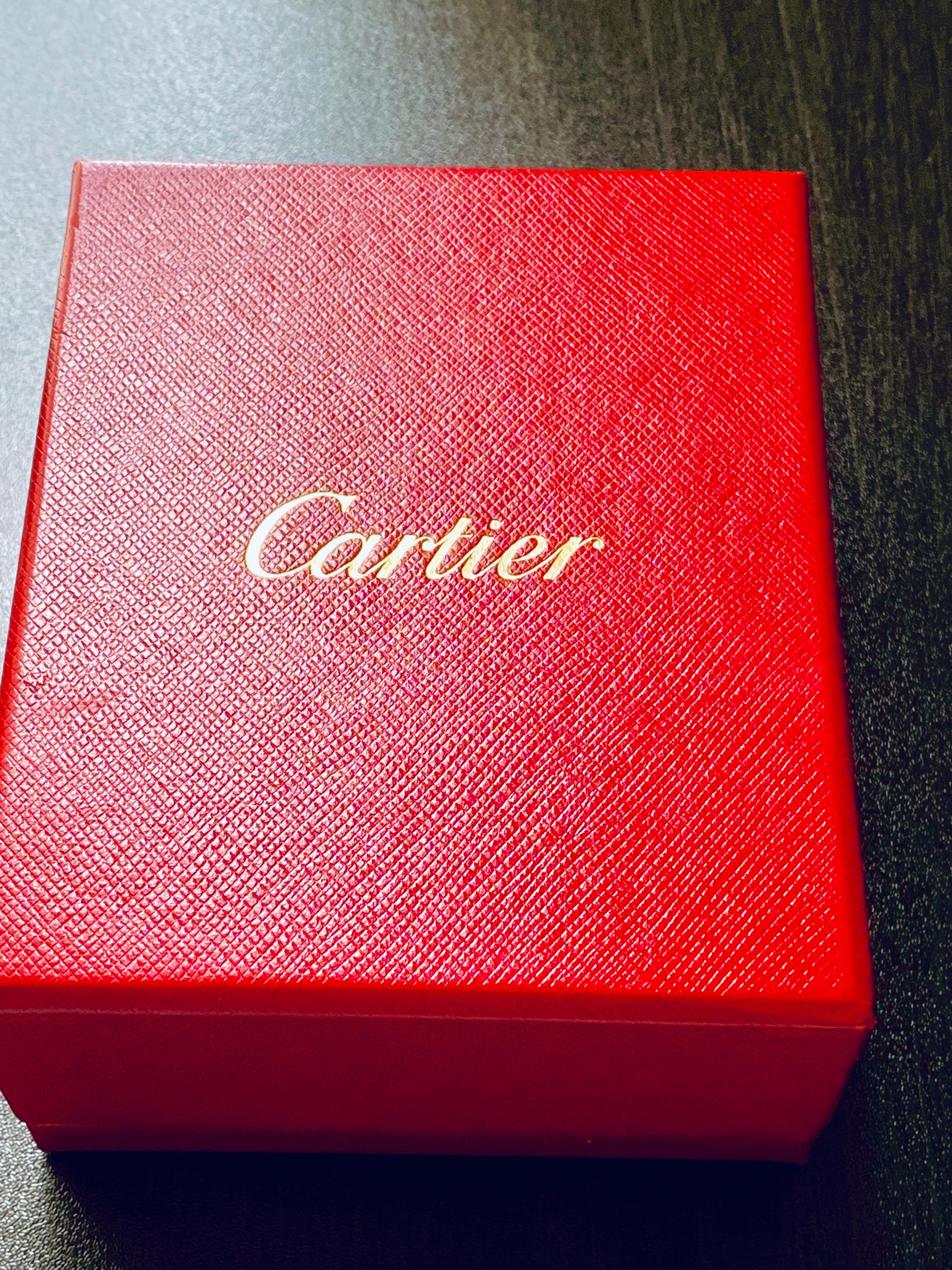 Women's or Men's Vintage Cartier Eighteen Karat Yellow Gold Ribbed Earrings