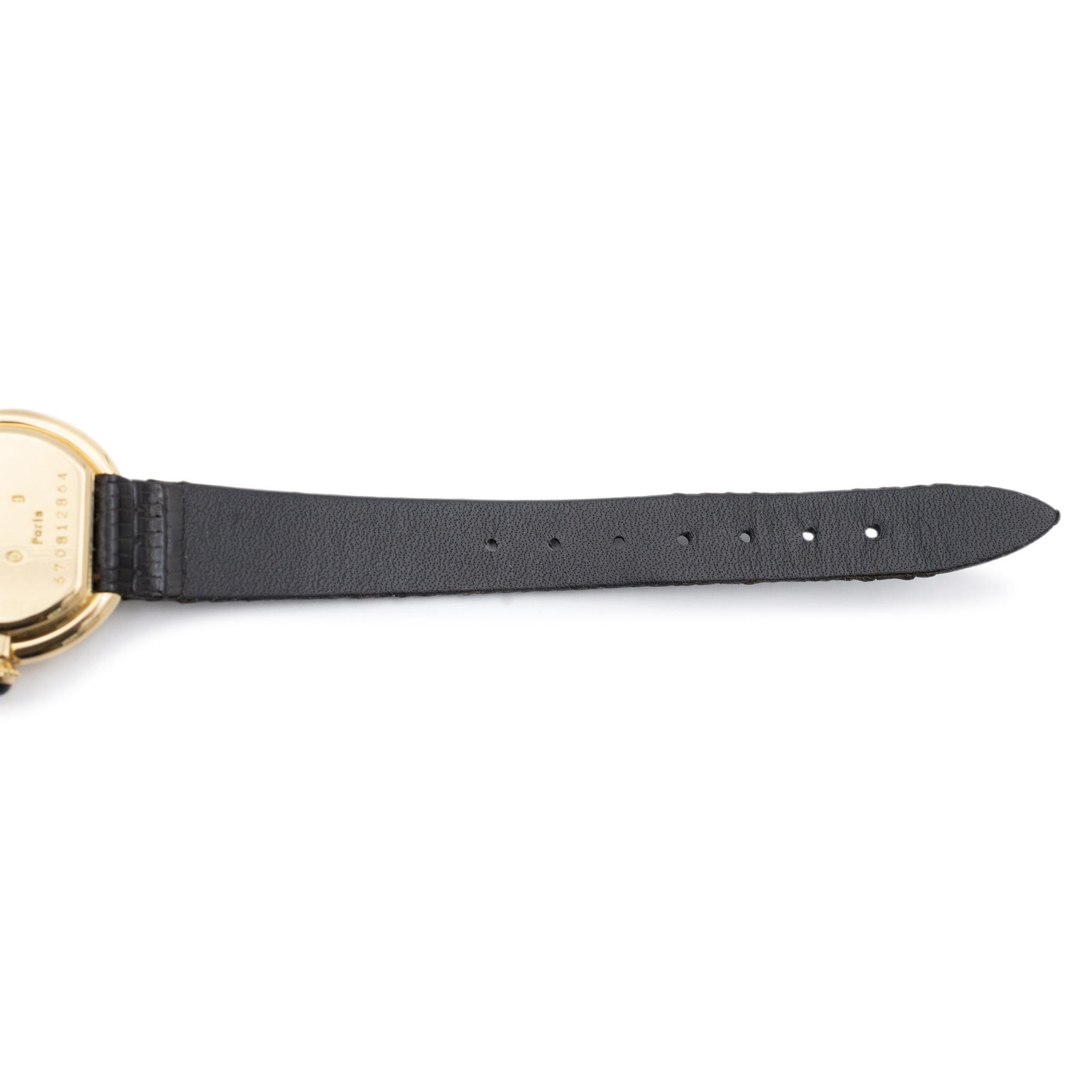 Vintage Cartier Ellipse 6708 26MM Manual Winding 18K Yellow Gold Ladies Watch 3
