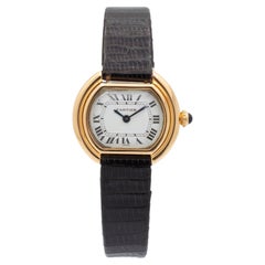 Vintage Cartier Ellipse 6708 26MM Manual Winding 18K Yellow Gold Ladies Watch