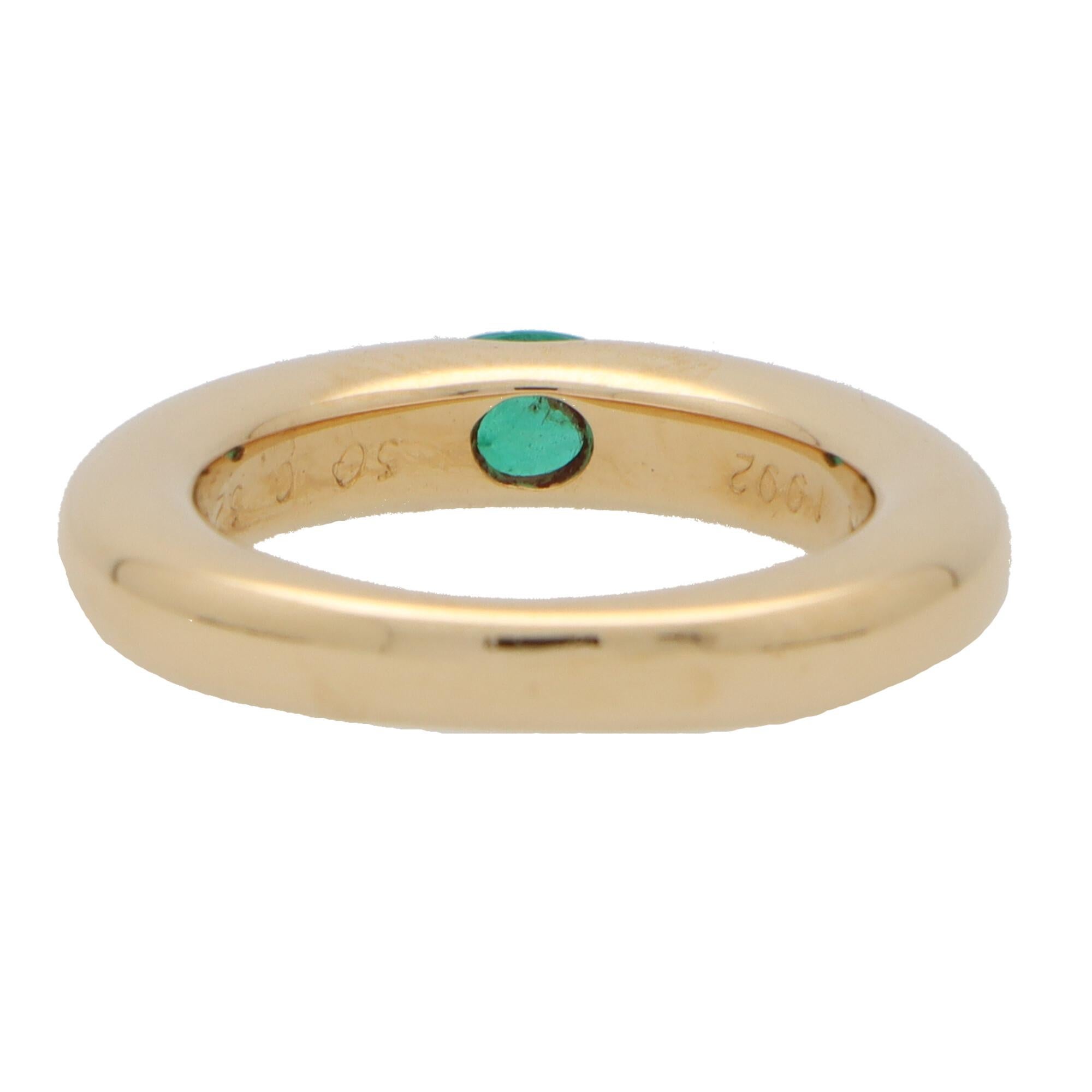 emerald inset ring