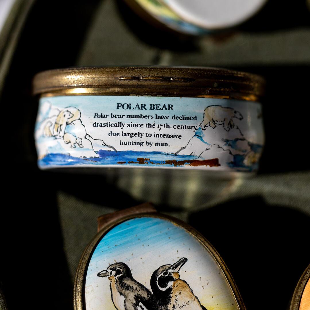 Vintage Cartier Enamel Boxes Limited Edition Bilston & Battersea World Wildlife For Sale 12
