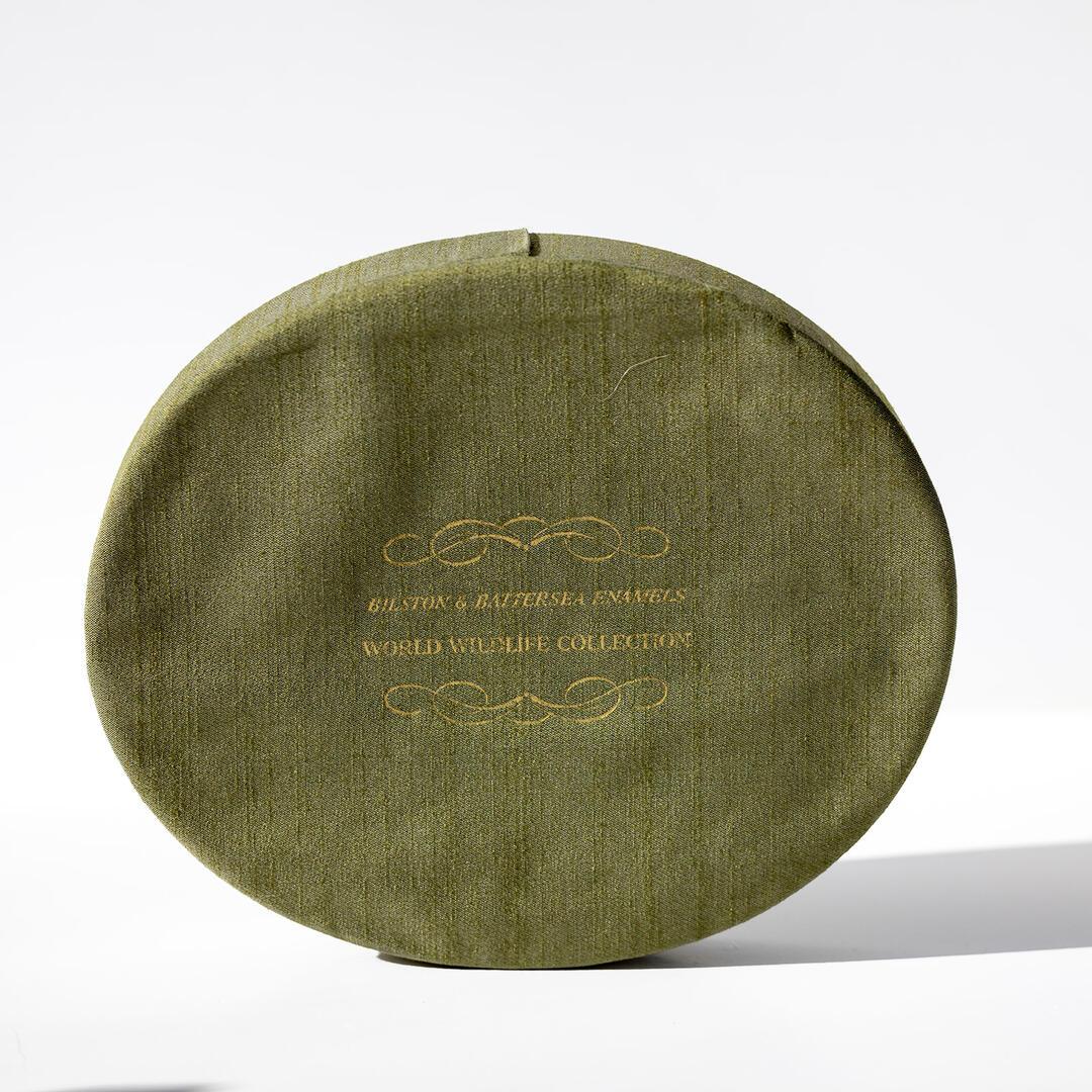 Vintage Cartier Enamel Boxes Limited Edition Bilston & Battersea World Wildlife In Good Condition For Sale In New York, NY