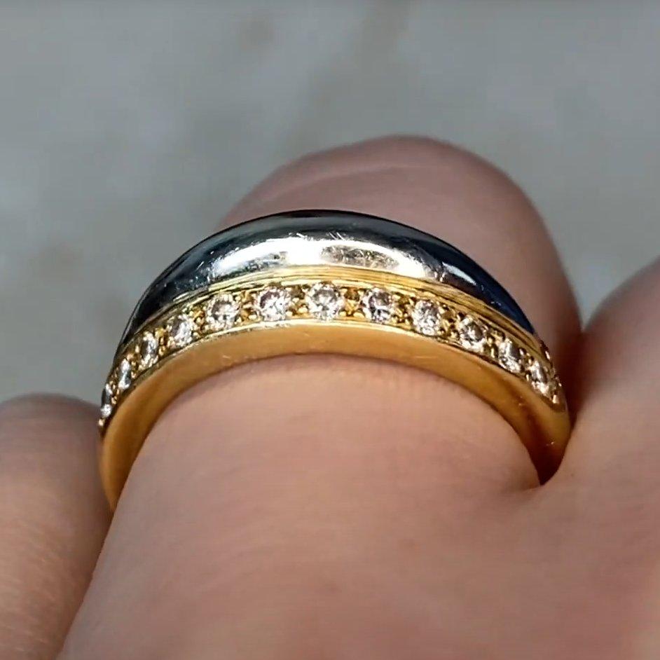 Bague de fiançailles Cartier, or blanc 18 carats Excellent état - En vente à New York, NY