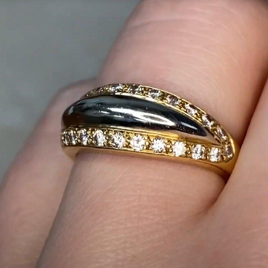 Bague de fiançailles Cartier, or blanc 18 carats Pour femmes en vente
