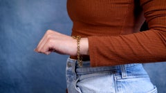 Vintage Cartier French 18k Yellow Gold Panther Charm Bracelet