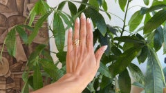 Vintage Cartier French Diamond 18 Karat Yellow Gold Triple Wrap Ring