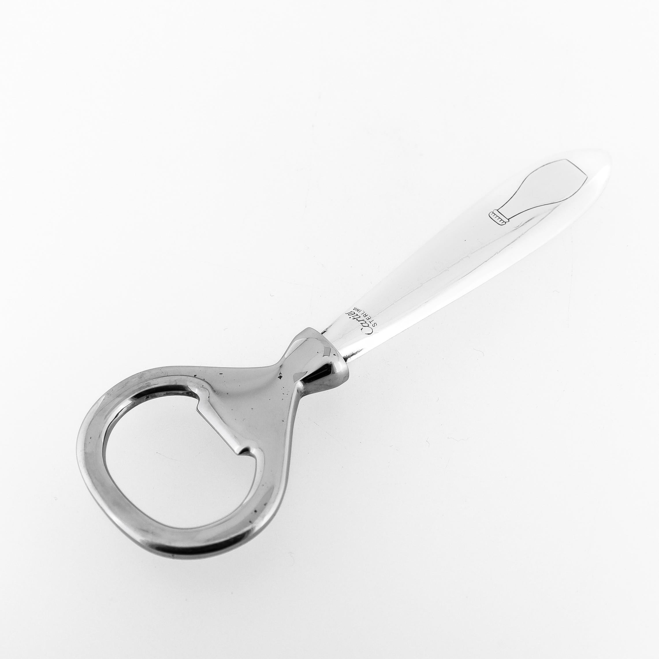 Vintage Cartier French Sterling Silver Bottle Opener 2