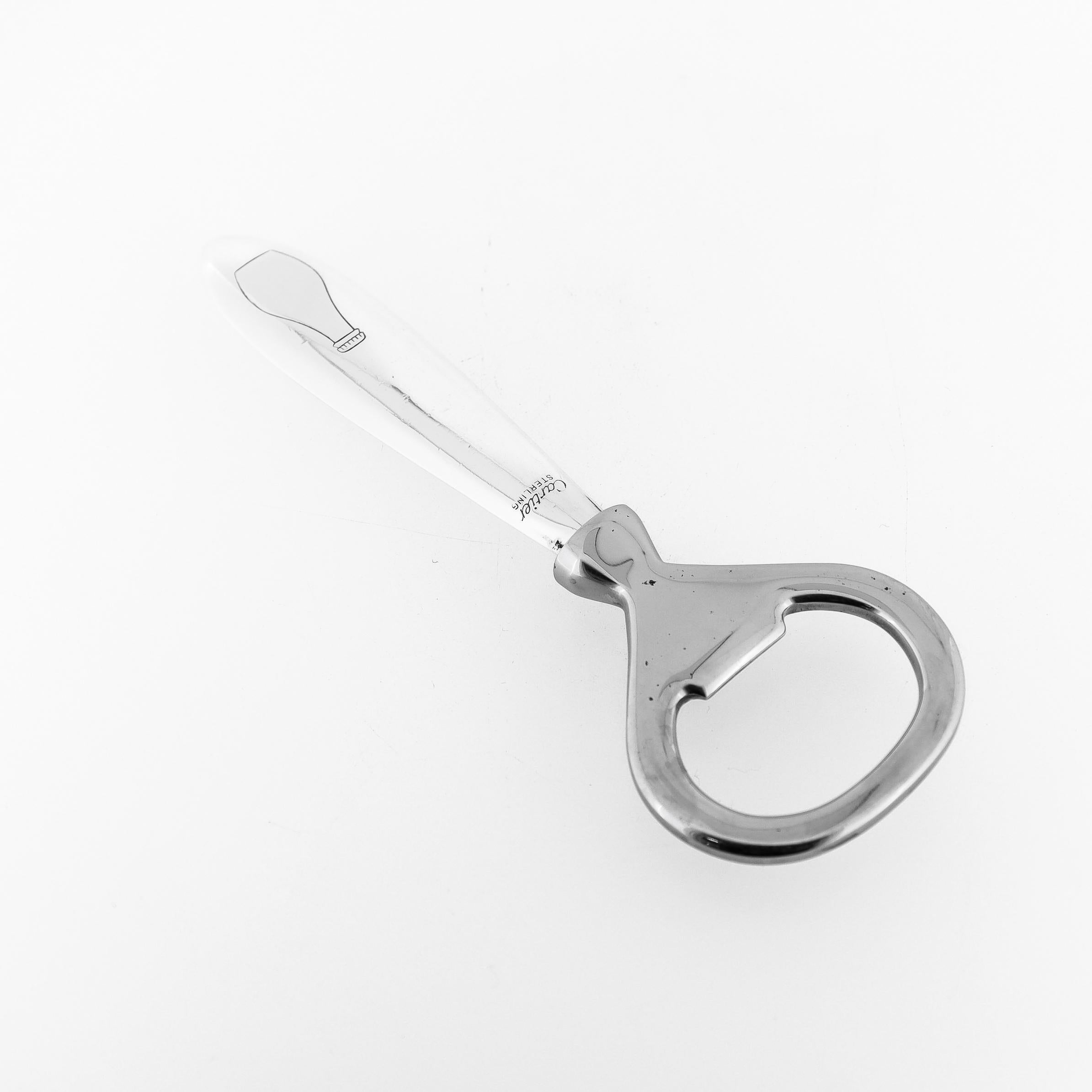 Vintage Cartier French Sterling Silver Bottle Opener 3