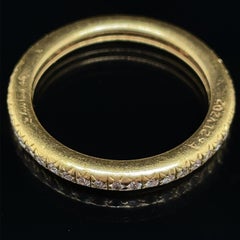 Vintage Cartier Full Diamond Eternity Ring, Circa 1960