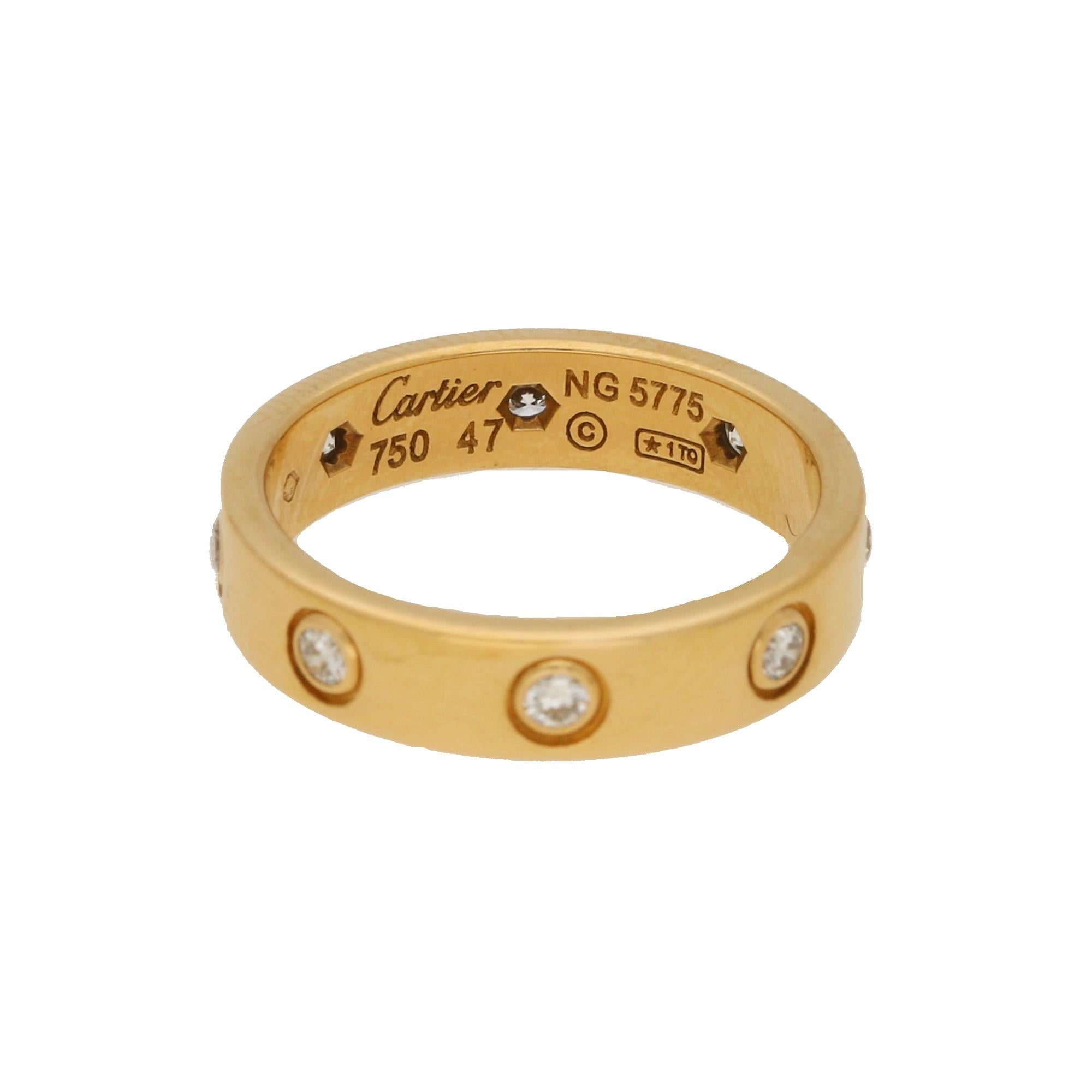 cartier love mini ring
