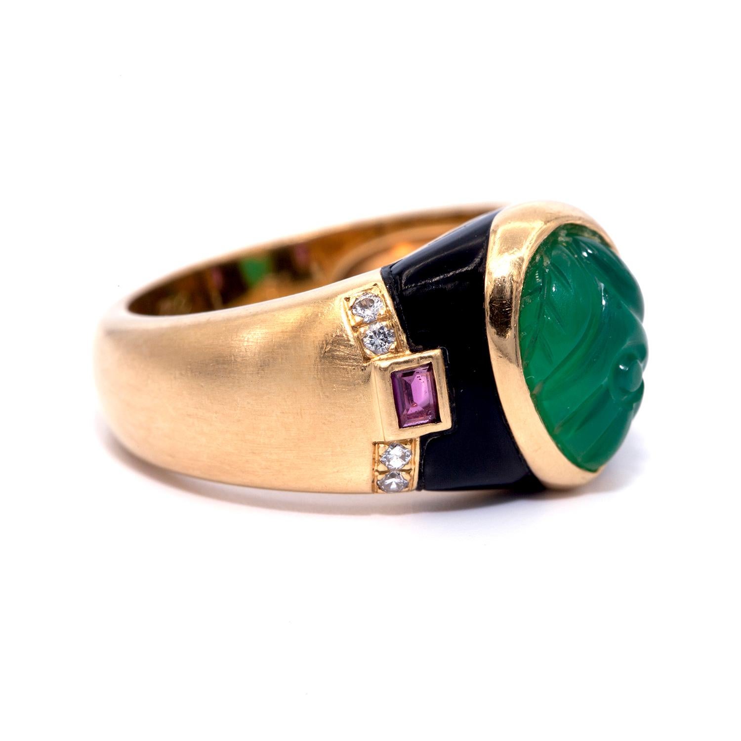 vintage cartier emerald ring