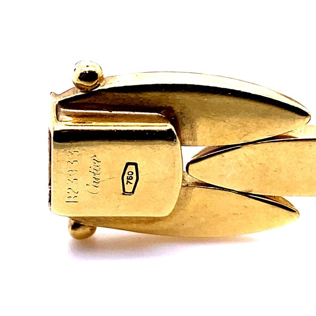 Vintage-Armband aus 18 Karat Gelbgold von Cartier Gentiane, um 1990 2
