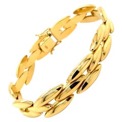 Vintage Cartier Gentiane 18 Karat Yellow Gold Bracelet, Circa 1990