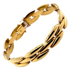 Bracciale vintage Cartier Gentiane in oro giallo 18 carati, circa 1990