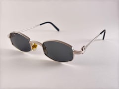 Vintage Cartier Ginger 45mm Platine Plated Sunglasses France